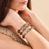 Schokolade | 925 Sterling Silber | Meerjungfrau Glaskiesel Armband